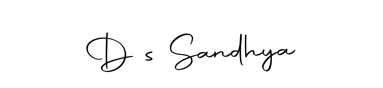 Create a beautiful signature design for name D❤s Sandhya. With this signature (Autography-DOLnW) fonts, you can make a handwritten signature for free. D❤s Sandhya signature style 10 images and pictures png