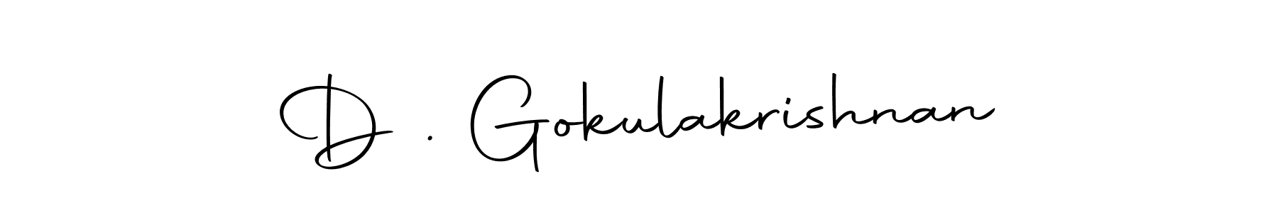 You can use this online signature creator to create a handwritten signature for the name D . Gokulakrishnan. This is the best online autograph maker. D . Gokulakrishnan signature style 10 images and pictures png