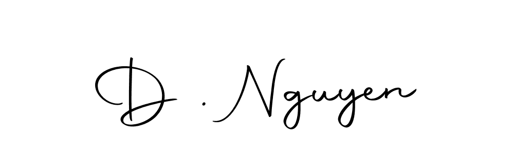 Make a beautiful signature design for name D . Nguyen. With this signature (Autography-DOLnW) style, you can create a handwritten signature for free. D . Nguyen signature style 10 images and pictures png