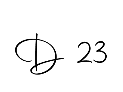 How to make D 23 name signature. Use Autography-DOLnW style for creating short signs online. This is the latest handwritten sign. D 23 signature style 10 images and pictures png