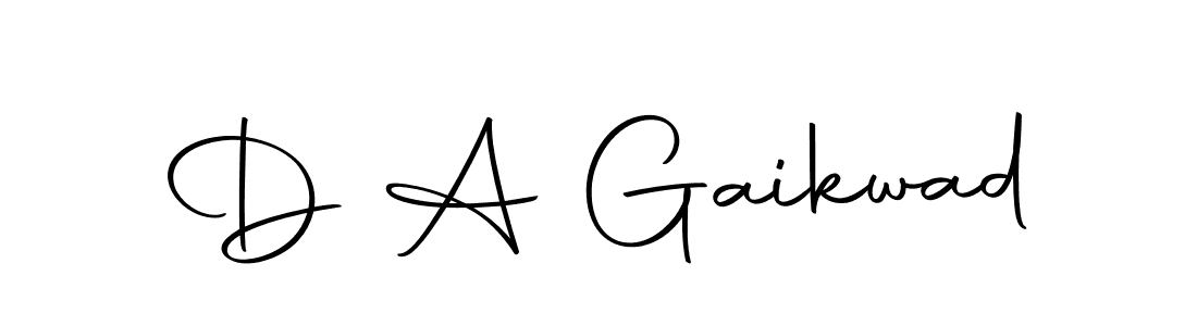 Make a beautiful signature design for name D A Gaikwad. With this signature (Autography-DOLnW) style, you can create a handwritten signature for free. D A Gaikwad signature style 10 images and pictures png
