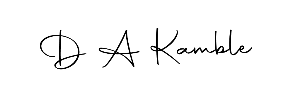 D A Kamble stylish signature style. Best Handwritten Sign (Autography-DOLnW) for my name. Handwritten Signature Collection Ideas for my name D A Kamble. D A Kamble signature style 10 images and pictures png