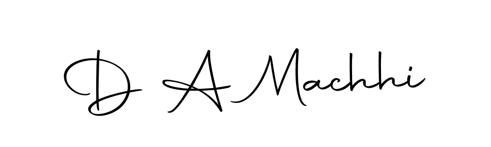 Use a signature maker to create a handwritten signature online. With this signature software, you can design (Autography-DOLnW) your own signature for name D A Machhi. D A Machhi signature style 10 images and pictures png