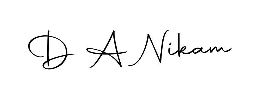 Here are the top 10 professional signature styles for the name D A Nikam. These are the best autograph styles you can use for your name. D A Nikam signature style 10 images and pictures png