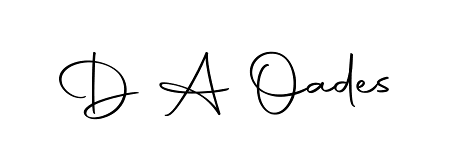 D A Oades stylish signature style. Best Handwritten Sign (Autography-DOLnW) for my name. Handwritten Signature Collection Ideas for my name D A Oades. D A Oades signature style 10 images and pictures png