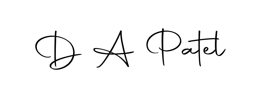 You can use this online signature creator to create a handwritten signature for the name D A Patel. This is the best online autograph maker. D A Patel signature style 10 images and pictures png