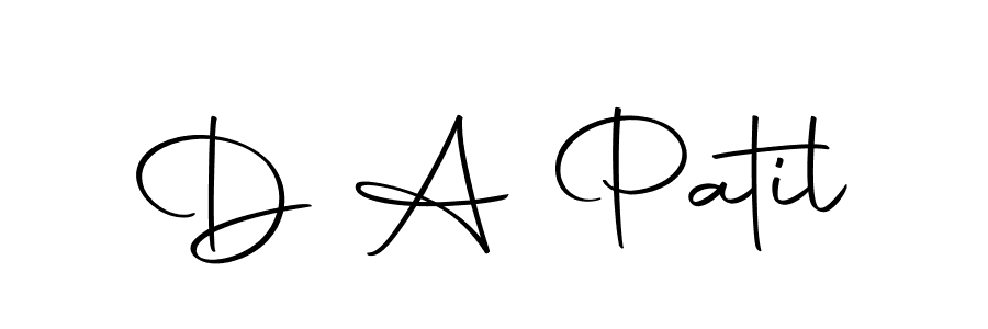 You should practise on your own different ways (Autography-DOLnW) to write your name (D A Patil) in signature. don't let someone else do it for you. D A Patil signature style 10 images and pictures png