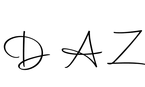 Use a signature maker to create a handwritten signature online. With this signature software, you can design (Autography-DOLnW) your own signature for name D A Z. D A Z signature style 10 images and pictures png