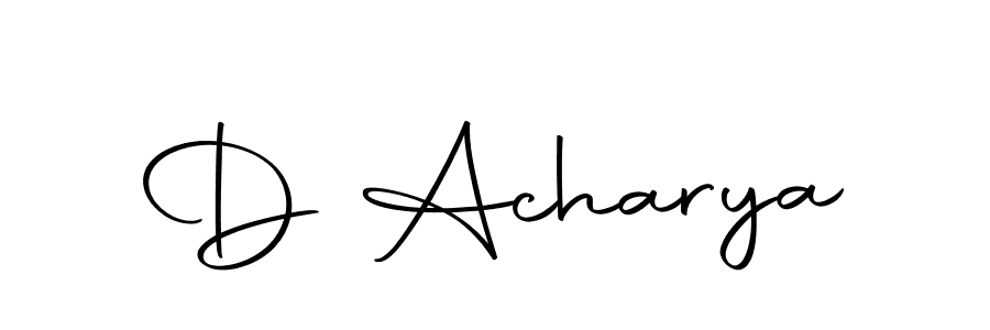 Create a beautiful signature design for name D Acharya. With this signature (Autography-DOLnW) fonts, you can make a handwritten signature for free. D Acharya signature style 10 images and pictures png
