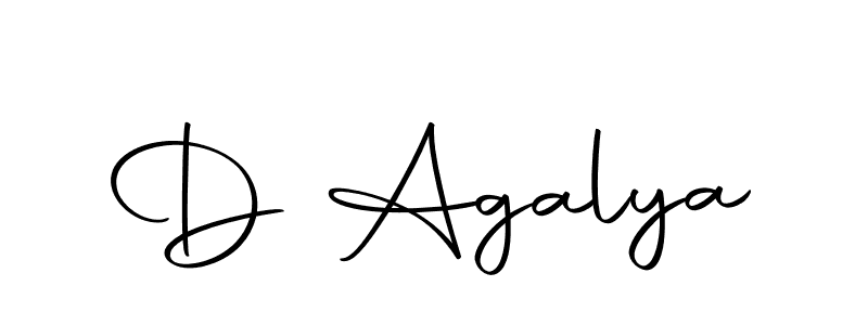 Create a beautiful signature design for name D Agalya. With this signature (Autography-DOLnW) fonts, you can make a handwritten signature for free. D Agalya signature style 10 images and pictures png