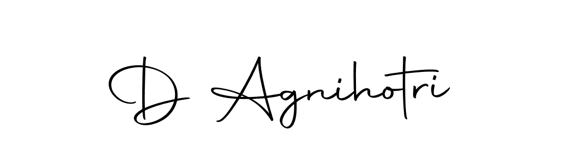 The best way (Autography-DOLnW) to make a short signature is to pick only two or three words in your name. The name D Agnihotri include a total of six letters. For converting this name. D Agnihotri signature style 10 images and pictures png