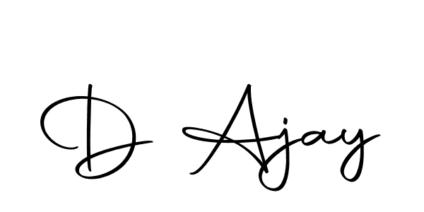 The best way (Autography-DOLnW) to make a short signature is to pick only two or three words in your name. The name D Ajay include a total of six letters. For converting this name. D Ajay signature style 10 images and pictures png