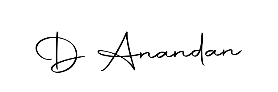 Make a beautiful signature design for name D Anandan. Use this online signature maker to create a handwritten signature for free. D Anandan signature style 10 images and pictures png