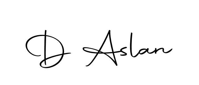 Use a signature maker to create a handwritten signature online. With this signature software, you can design (Autography-DOLnW) your own signature for name D Aslan. D Aslan signature style 10 images and pictures png