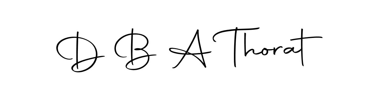 How to make D B A Thorat signature? Autography-DOLnW is a professional autograph style. Create handwritten signature for D B A Thorat name. D B A Thorat signature style 10 images and pictures png