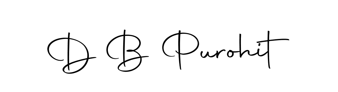 Create a beautiful signature design for name D B Purohit. With this signature (Autography-DOLnW) fonts, you can make a handwritten signature for free. D B Purohit signature style 10 images and pictures png