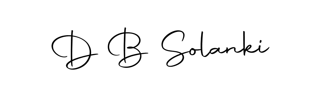 Make a beautiful signature design for name D B Solanki. With this signature (Autography-DOLnW) style, you can create a handwritten signature for free. D B Solanki signature style 10 images and pictures png