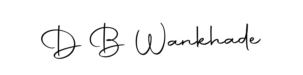 D B Wankhade stylish signature style. Best Handwritten Sign (Autography-DOLnW) for my name. Handwritten Signature Collection Ideas for my name D B Wankhade. D B Wankhade signature style 10 images and pictures png