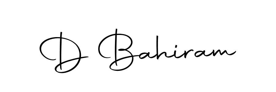Also we have D Bahiram name is the best signature style. Create professional handwritten signature collection using Autography-DOLnW autograph style. D Bahiram signature style 10 images and pictures png