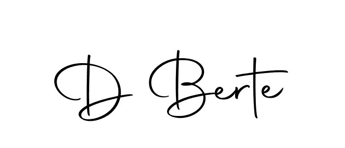 How to make D Berte name signature. Use Autography-DOLnW style for creating short signs online. This is the latest handwritten sign. D Berte signature style 10 images and pictures png
