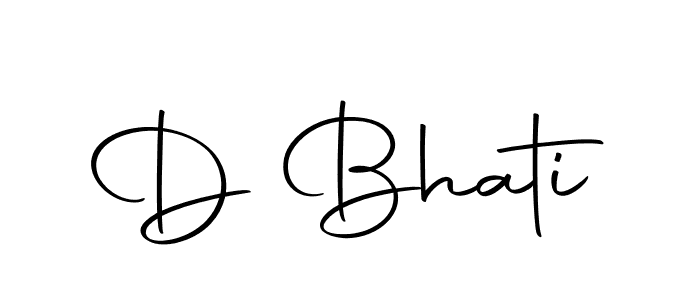 Also we have D Bhati name is the best signature style. Create professional handwritten signature collection using Autography-DOLnW autograph style. D Bhati signature style 10 images and pictures png