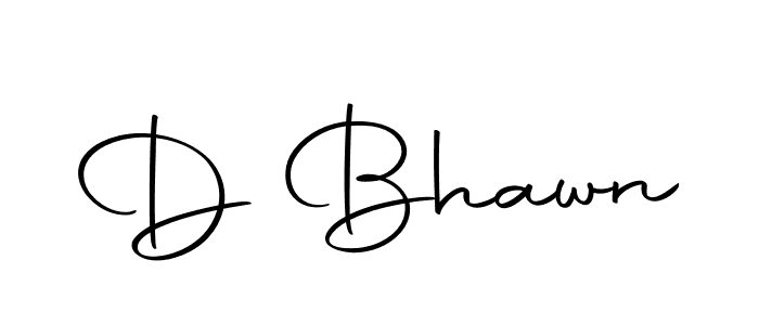 Create a beautiful signature design for name D Bhawn. With this signature (Autography-DOLnW) fonts, you can make a handwritten signature for free. D Bhawn signature style 10 images and pictures png