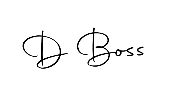 Create a beautiful signature design for name D Boss. With this signature (Autography-DOLnW) fonts, you can make a handwritten signature for free. D Boss signature style 10 images and pictures png