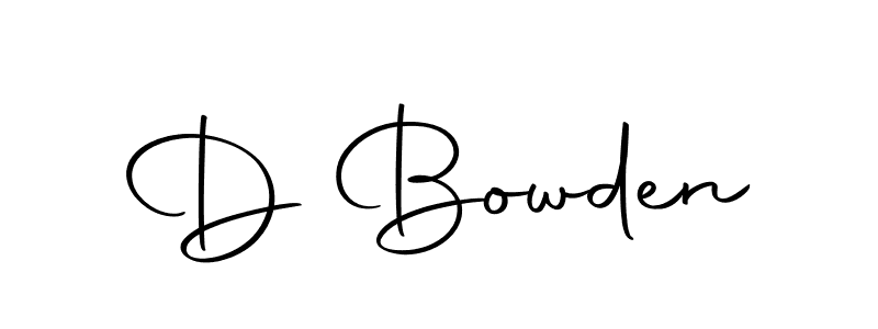 The best way (Autography-DOLnW) to make a short signature is to pick only two or three words in your name. The name D Bowden include a total of six letters. For converting this name. D Bowden signature style 10 images and pictures png