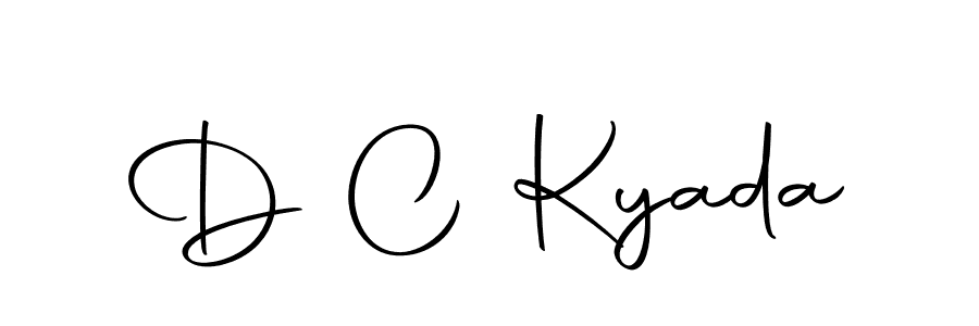 D C Kyada stylish signature style. Best Handwritten Sign (Autography-DOLnW) for my name. Handwritten Signature Collection Ideas for my name D C Kyada. D C Kyada signature style 10 images and pictures png