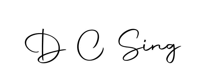 Create a beautiful signature design for name D C Sing. With this signature (Autography-DOLnW) fonts, you can make a handwritten signature for free. D C Sing signature style 10 images and pictures png