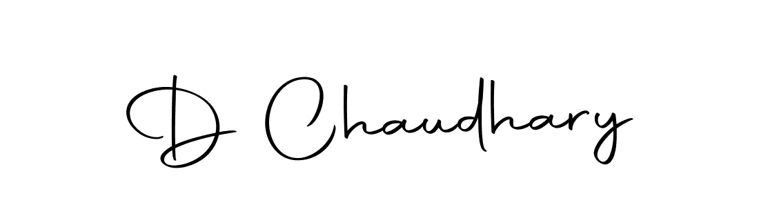 Create a beautiful signature design for name D Chaudhary. With this signature (Autography-DOLnW) fonts, you can make a handwritten signature for free. D Chaudhary signature style 10 images and pictures png