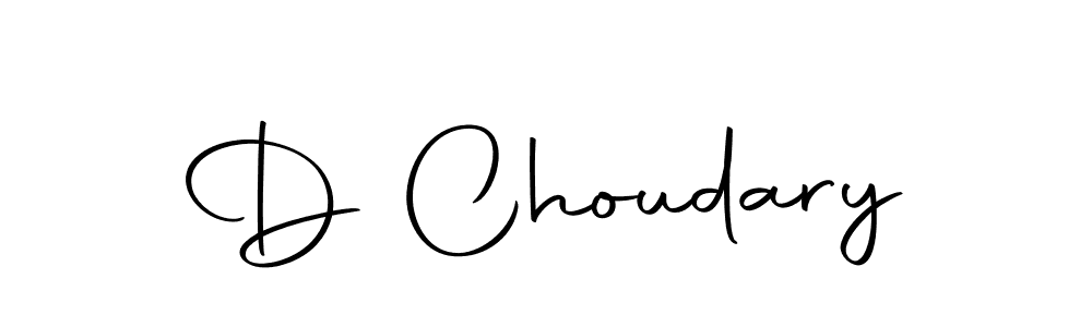 The best way (Autography-DOLnW) to make a short signature is to pick only two or three words in your name. The name D Choudary include a total of six letters. For converting this name. D Choudary signature style 10 images and pictures png
