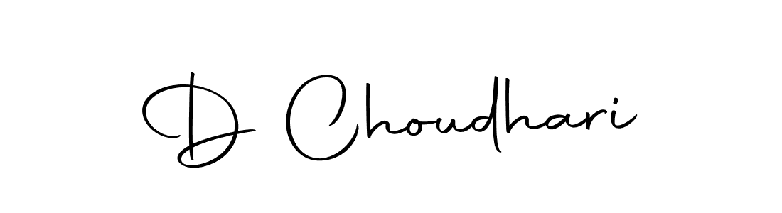 Design your own signature with our free online signature maker. With this signature software, you can create a handwritten (Autography-DOLnW) signature for name D Choudhari. D Choudhari signature style 10 images and pictures png