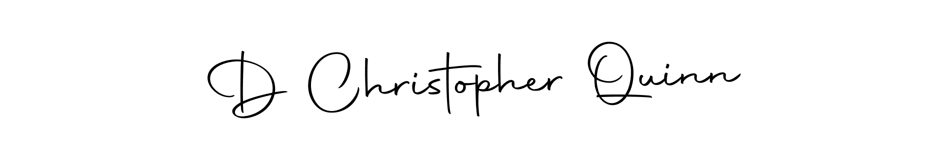 Create a beautiful signature design for name D Christopher Quinn. With this signature (Autography-DOLnW) fonts, you can make a handwritten signature for free. D Christopher Quinn signature style 10 images and pictures png