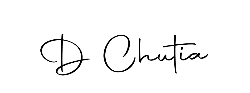 Also we have D Chutia name is the best signature style. Create professional handwritten signature collection using Autography-DOLnW autograph style. D Chutia signature style 10 images and pictures png