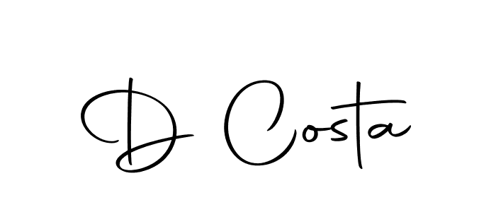 Also we have D Costa name is the best signature style. Create professional handwritten signature collection using Autography-DOLnW autograph style. D Costa signature style 10 images and pictures png