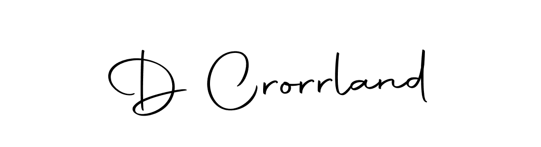 How to make D Crorrland name signature. Use Autography-DOLnW style for creating short signs online. This is the latest handwritten sign. D Crorrland signature style 10 images and pictures png