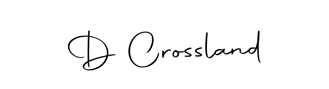 You should practise on your own different ways (Autography-DOLnW) to write your name (D Crossland) in signature. don't let someone else do it for you. D Crossland signature style 10 images and pictures png