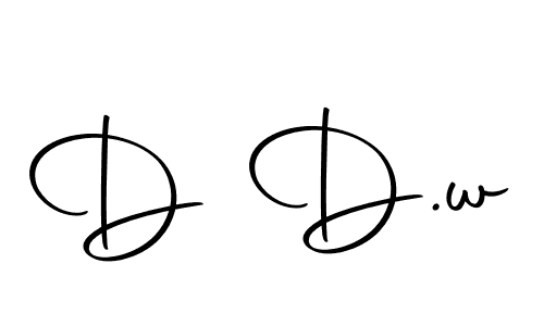 How to make D D.w signature? Autography-DOLnW is a professional autograph style. Create handwritten signature for D D.w name. D D.w signature style 10 images and pictures png