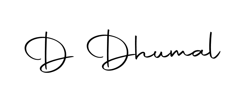 Design your own signature with our free online signature maker. With this signature software, you can create a handwritten (Autography-DOLnW) signature for name D Dhumal. D Dhumal signature style 10 images and pictures png