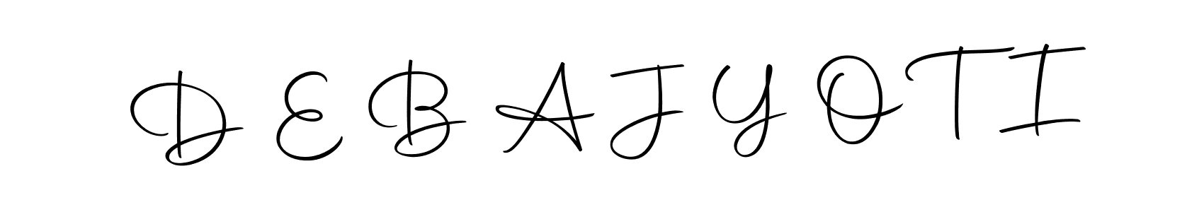 The best way (Autography-DOLnW) to make a short signature is to pick only two or three words in your name. The name D E B A J Y O T I include a total of six letters. For converting this name. D E B A J Y O T I signature style 10 images and pictures png