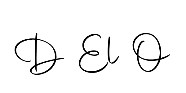 Also we have D El O name is the best signature style. Create professional handwritten signature collection using Autography-DOLnW autograph style. D El O signature style 10 images and pictures png