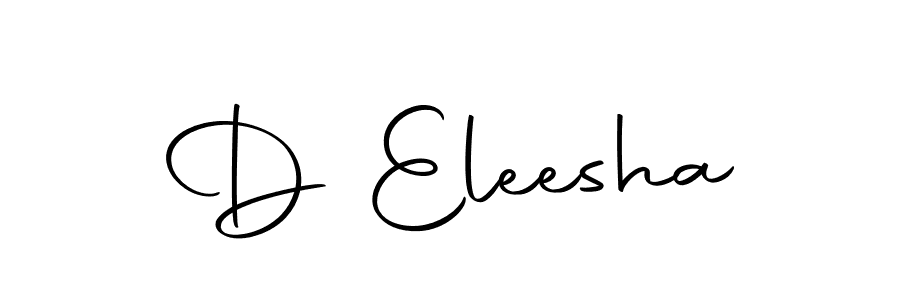 Create a beautiful signature design for name D Eleesha. With this signature (Autography-DOLnW) fonts, you can make a handwritten signature for free. D Eleesha signature style 10 images and pictures png