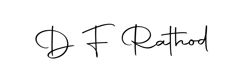 Use a signature maker to create a handwritten signature online. With this signature software, you can design (Autography-DOLnW) your own signature for name D F Rathod. D F Rathod signature style 10 images and pictures png