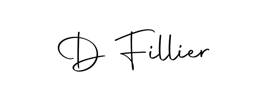 The best way (Autography-DOLnW) to make a short signature is to pick only two or three words in your name. The name D Fillier include a total of six letters. For converting this name. D Fillier signature style 10 images and pictures png