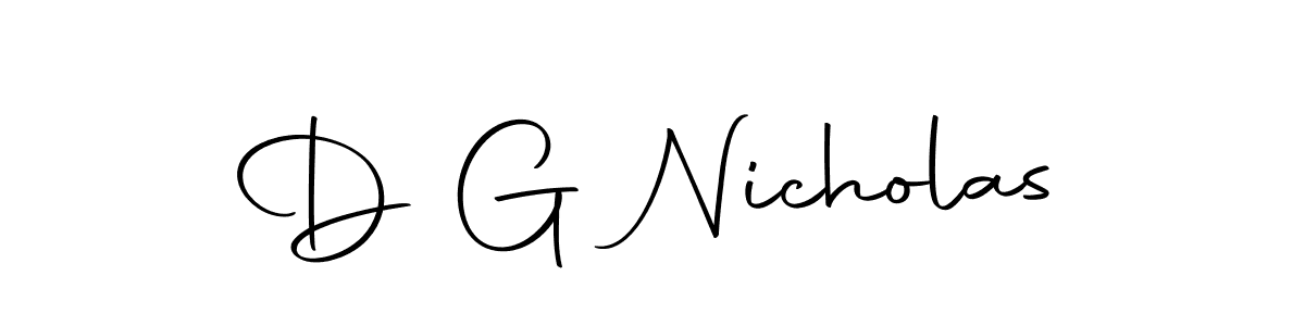 if you are searching for the best signature style for your name D G Nicholas. so please give up your signature search. here we have designed multiple signature styles  using Autography-DOLnW. D G Nicholas signature style 10 images and pictures png