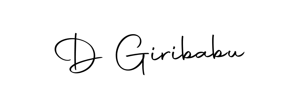 The best way (Autography-DOLnW) to make a short signature is to pick only two or three words in your name. The name D Giribabu include a total of six letters. For converting this name. D Giribabu signature style 10 images and pictures png