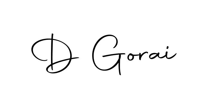 The best way (Autography-DOLnW) to make a short signature is to pick only two or three words in your name. The name D Gorai include a total of six letters. For converting this name. D Gorai signature style 10 images and pictures png