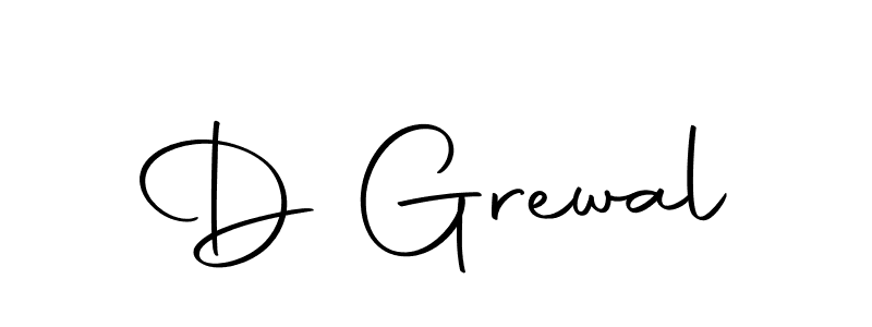 You should practise on your own different ways (Autography-DOLnW) to write your name (D Grewal) in signature. don't let someone else do it for you. D Grewal signature style 10 images and pictures png