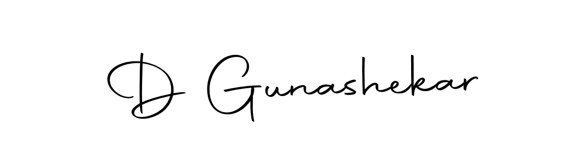 Create a beautiful signature design for name D Gunashekar. With this signature (Autography-DOLnW) fonts, you can make a handwritten signature for free. D Gunashekar signature style 10 images and pictures png